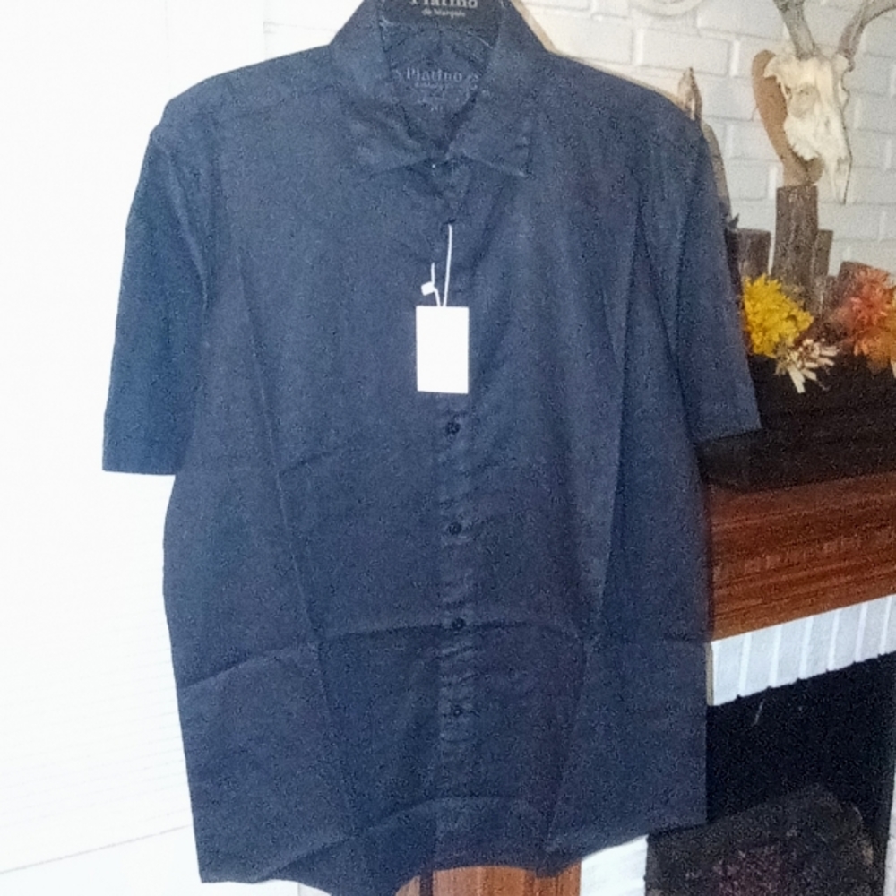 Mens Large Casual Button Down Shirt